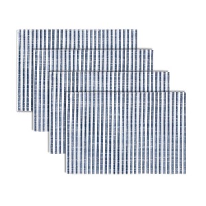 Dining Table Placemat Set Blue and White 0.25 in Height Set of 4 By Melrose - 1 of 3