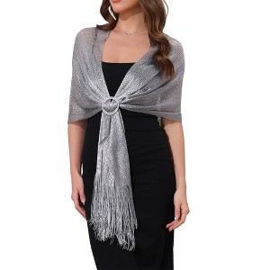 INSPIRE CHIC Women's Fashion 100% Polyester Pashmina Shawls 1 Pc - 1 of 4