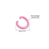 Unique Bargains Carbon Steel DIY Crafts Jewelry Making Open Connector Jump Rings 100 Pcs - 2 of 4