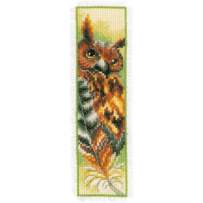 Vervaco Bookmark Counted Cross Stitch Kit 2.4"X8" 2/Pkg-Eagle & Owl (14 Count)