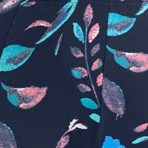 navy coral multi floral