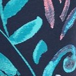 navy coral multi floral