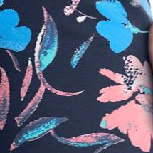 navy coral multi floral