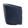 Swivel Ultra-Soft Performance Fabric Barrel Chair with 360-Degree Swivel, Removable Cushion, and Barrel Back Design - 3 of 4