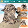 SUN CUBE Fishing Sun Hat with Neck Flap for Men UV Protection Cover Outdoor Bucket Cap with Face Covering for Hiking Running - 4 of 4