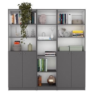 NicBex 11 Shelves File Cabinet with 2 Cabinets,Office Cabinet with Tier-Shelving Design,Lateral Storage Cabinet,Filing Cabinet for Home Office