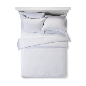 White Tencel Comforter Set (Queen) - Fieldcrest