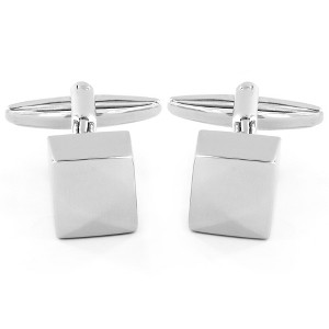 West Coast Jewelry Men's High Polished Cube Cufflinks - 1 of 3