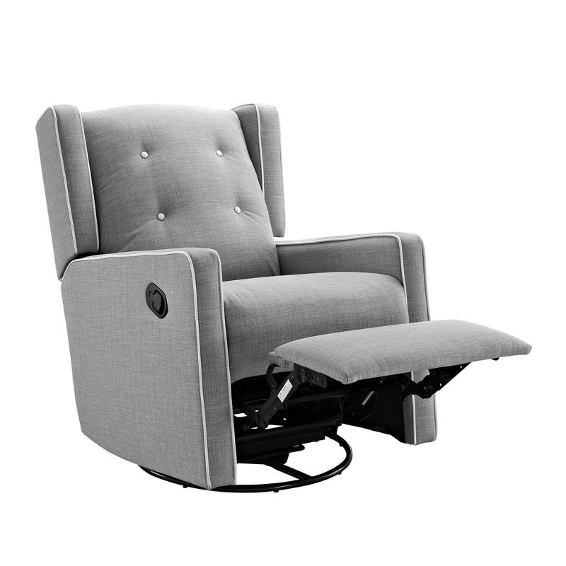  Baby Relax Shirley Swivel Glider Recliner Chair, 3 of 8