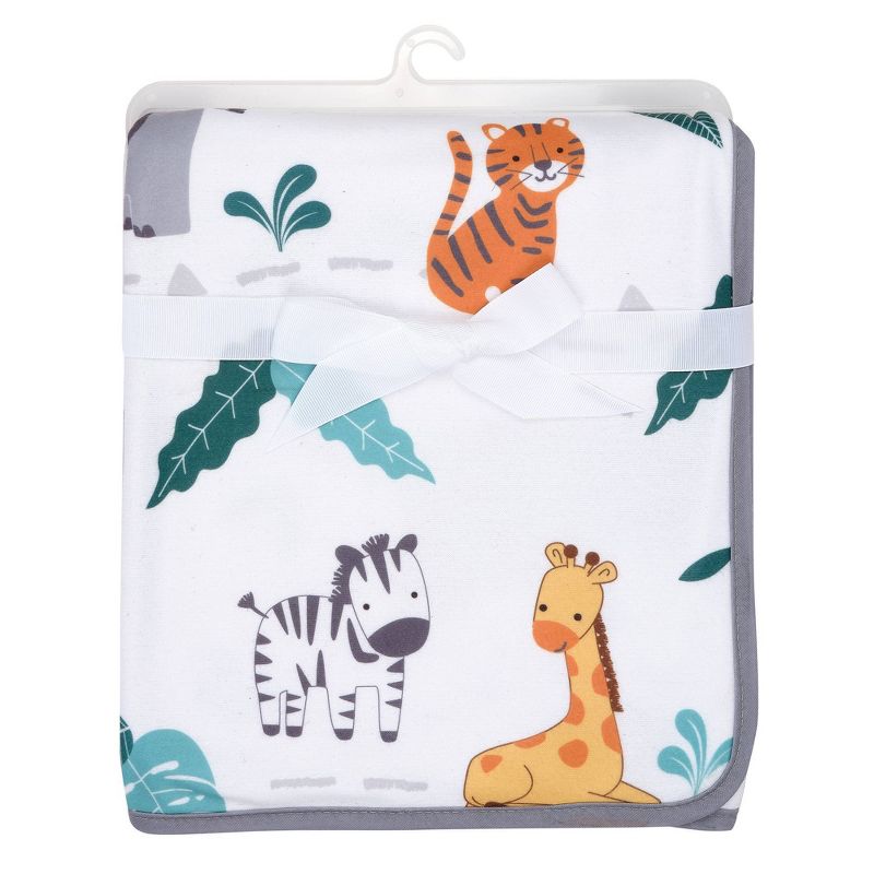 Bedtime Originals Mighty Jungle Animals Baby Blanket, 4 of 5