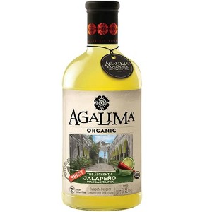 Agalima Organic Authentic Jalapeño Margarita Mix - All Natural, 1 Liter Bottles (18 Fl Oz)  Premium Pressed Lime and Blue Agave Nectar - 1 of 3
