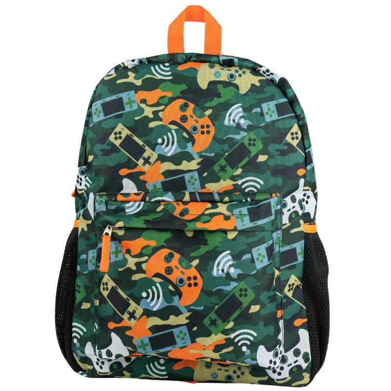 RALME Green Camo Gaming Backpack for Boys, 16 inch, 1 of 8