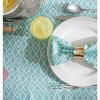 Design Imports  Aqua Diamond Outdoor Tablecloth 60 Round - 3 of 4