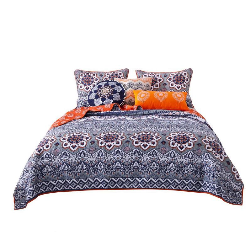 Greenland Home Fashion Southwest Oversized Painted Desert Bedding Bonus Set with Pillow - Siesta, 3 of 5