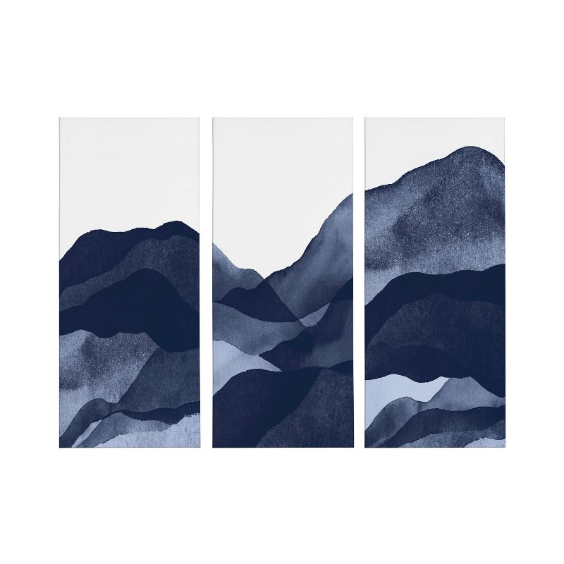 (Set of 3) 12&#34; x 28&#34; Mountain Range by Amy Lighthall Unframed Wall Canvas Set - Kate &#38; Laurel All Things Decor, 3 of 9