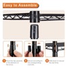 FURNIinspire Utility Storage Shelves 5-Tier Storage Shelving Unit, Adjustable Metal Wire Racks Standing Shelf Organizer, Black, 13.8"*35.4"*69.3" - 4 of 4