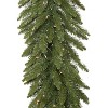 Vickerman 50 Foot Camdon Artificial Green Pine Garland Christmas Decoration with 550 Dura-Lit Crystal Clear Incandescent Mini String Lights, Green - image 2 of 4