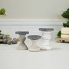 VIP Wood 11 in. White Candle Holders Set of 3 - 3 of 4