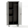 71" Storage Metal Cabinet, 4 Adjustable Feet and Lock Tall Storage Cabinet with Doors and Adjustable 4 Shelves - 3 of 4