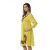Riviera Sun Embroidered Dress with 3/4 Sleeve - 2 of 3