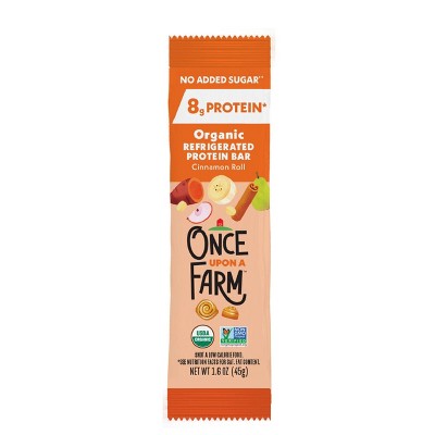 Once Upon a Farm Cinnamon Roll Protein Refrigerated Oat Bar - 1.6oz