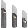 Uttermost Karter Raw Iron Angular Pillar Candle Holders Set of 3 - 2 of 2