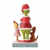 Jim Shore 7.25 In Max And Cindy Giving Gift To Grinch Present Dog Figurines - 2 of 3