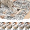 coucheta Multi-size Modern Abstract Area Rug for Living Room, Washable Non-Slip Soft Print Faux Wool Carpet, for Bedroom, Dining Room, Office - 4 of 4
