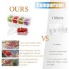 Aoibox Ice Chilled Condiment Caddy with 4 Containers & Separate Lids, Party Platter for Fruits, Salads, Nuts, Candy, Snacks, Taco Bar Serving Set - 2 of 4