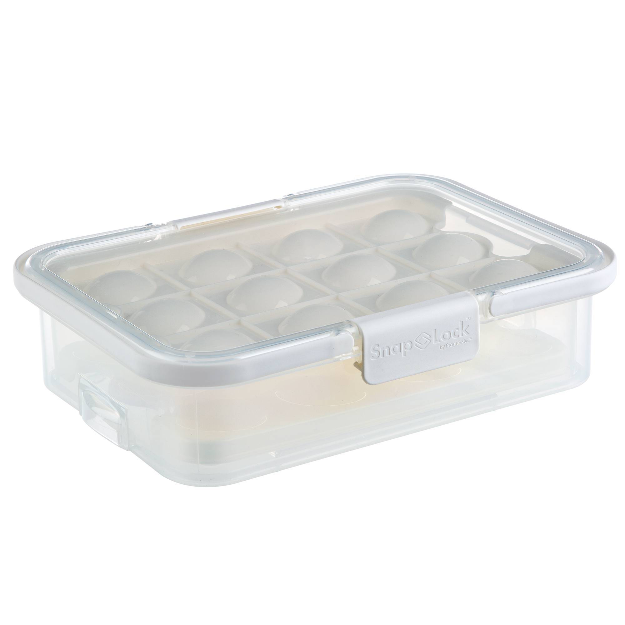 SnapLock Collapsible Deviled Egg Carrier: Dishwasher-Safe, Polypropylene & Silicone, Food Transport Holder