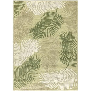 Nourison Suncoast Tropical Leaf Indoor/Outdoor Flatweave Rug - 1 of 4