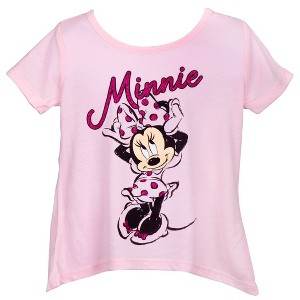 Kids Minnie Mouse Pink T-Shirt - 1 of 2