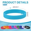 Unique Bargains Sports Party Games Fashion Silicone Bracelet Wristbands 60 Pcs - 2 of 4