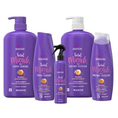 Aussie Total Miracle Shampoo, 30.4 Fluid Ounce, Pack of 4