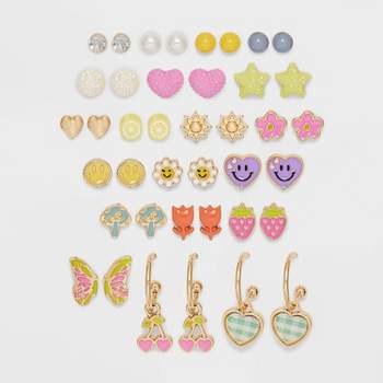 Girls' 20pk Spring Earring Set - Cat & Jack™