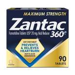 Zantac 360 Maximum Strength Heartburn Prevention and Relief Tablets - 90ct