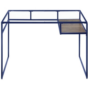 NicBex 48 Inch Modern Computer Home Office Desk with 1 Open Shelf and Glass Top for Study Room,Bedroom and Office - 1 of 4