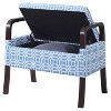 23" Wooden Arm Storage Seat - Ore International - 2 of 4
