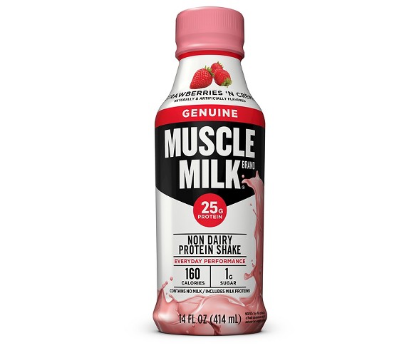 Muscle Milk Genuine Strawberry - 14 fl oz Bottle