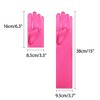 INSPIRE CHIC Women's Satin Opera Length Gloves with Pleats - 2 of 4
