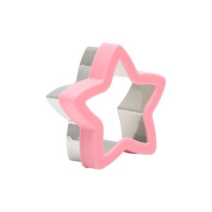 Unique Bargains Biscuit Cutter Large Star Trio Cookie Cutter Hand Washable Stainless Steel Plastic 3.9"x4.1"1.6" 1Pcs - 1 of 4