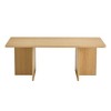 VYNXARIA Modern Wood-Colored MDF Coffee Table with Industrial Design - 3 of 4