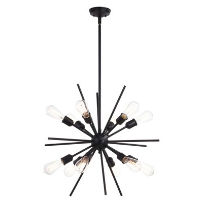 Vaxcel Estelle 12 - Light Pendant in  Matte Black