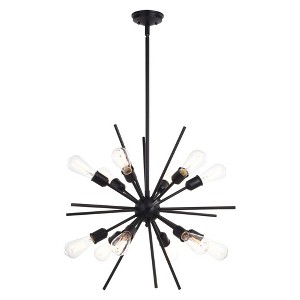 Vaxcel Estelle 12 - Light Pendant in  Matte Black - 1 of 4