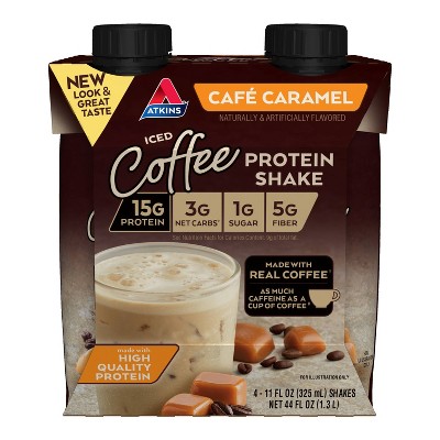 Atkins Dietary Supplement Shake - Caramel - 4ct
