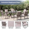 ALAULM 16 Piece Patio Dining Set Outdoor Furniture, Metal Patio Furniture Set 14 Fixed Chairs and 2 Large Tables - 4 of 4
