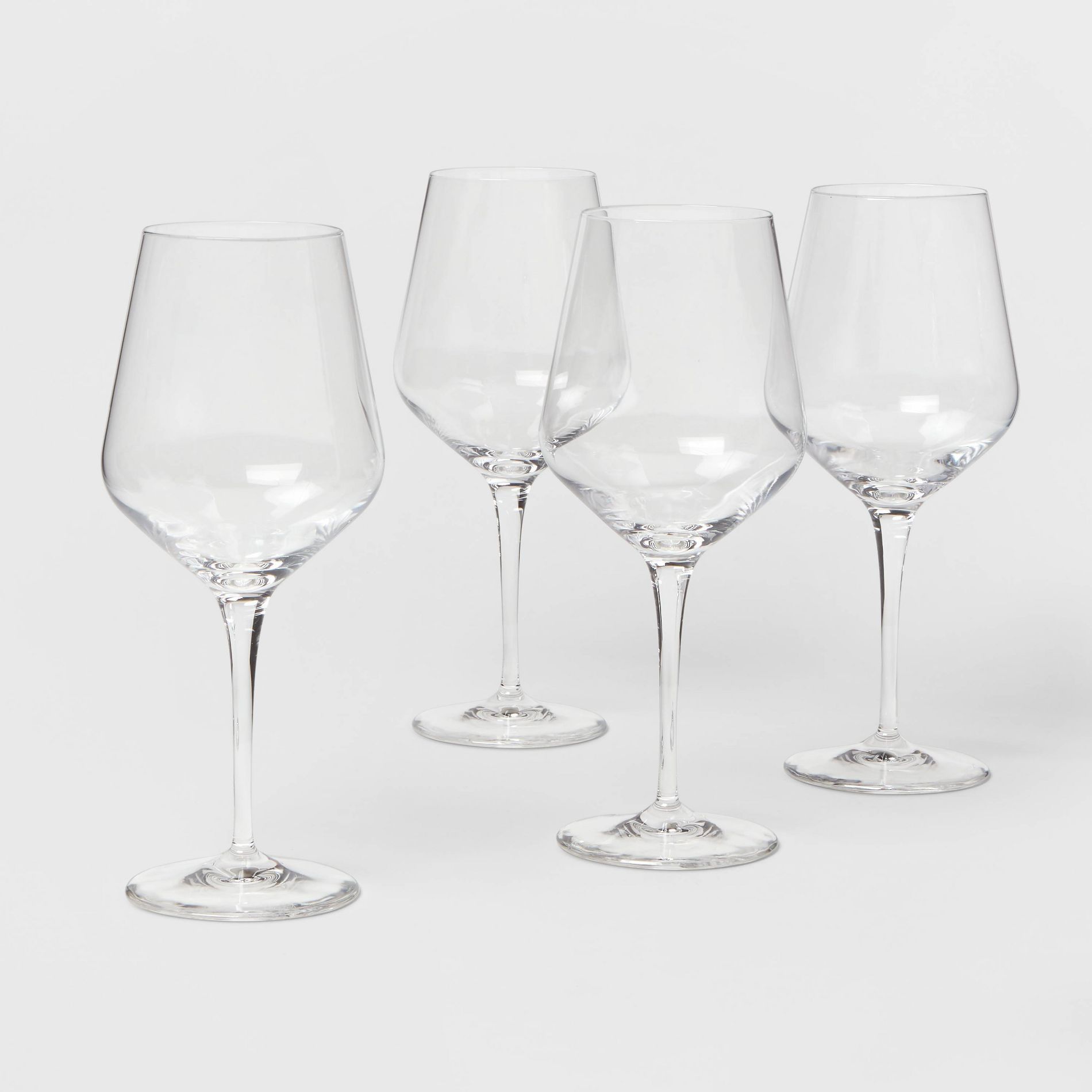 22oz 4pk Glass Atherton Red Wine Glasses - Threshold™: Traditional Style, Dishwasher-Safe, BPA & Lead-Free Drinkware
