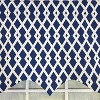 RLF Home 100% Cotton Jewel Regal  Fully lined Windows Rod Pocket Valance 50" x 17"  Navy - 4 of 4