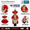 Pirate of the High Seas Glass Ornament, Halloween Tree Decoration| OrnamentallyYou - 3 of 4