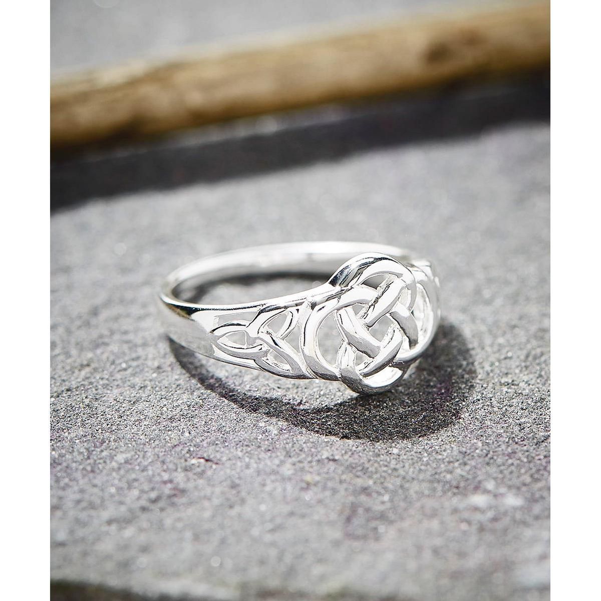 Artisan Sterling Silver Celtic Ring - thumbnail 3